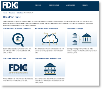 BankFind screen shot